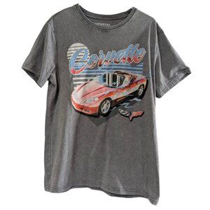Corvette Chemistry Men's Gray Graphic T-Shirt Size Medium GM Official Crew Neck
